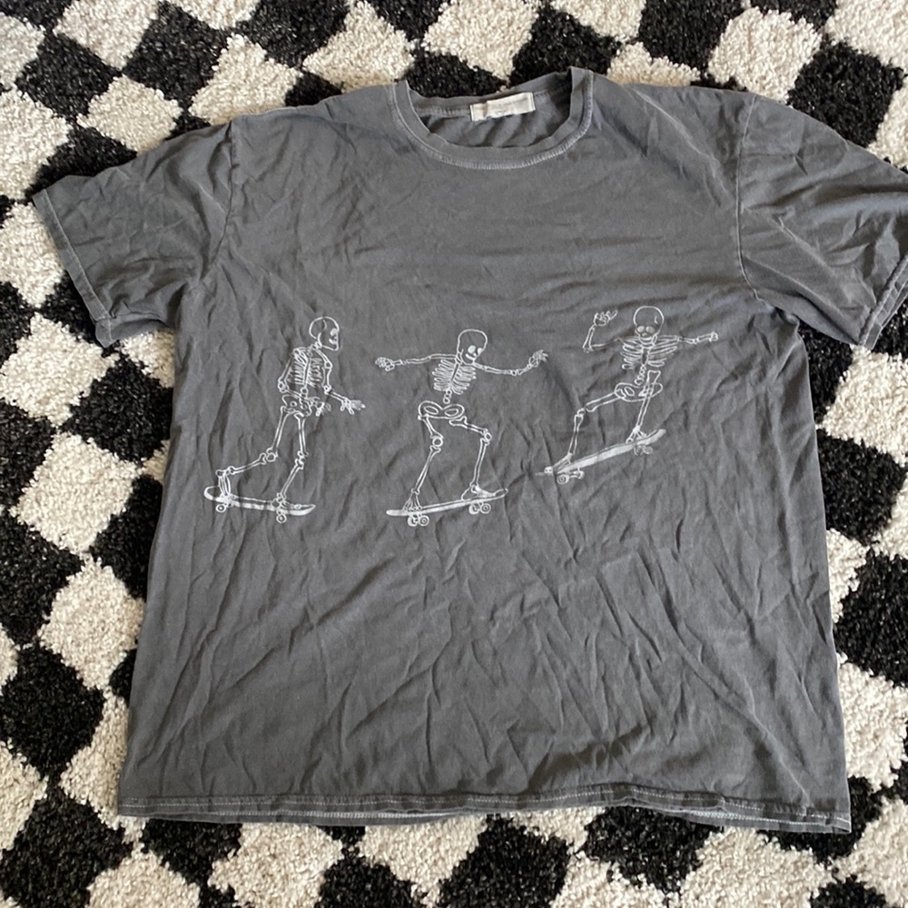 Urban Outfitters oversized Tee| Grey with white skeletons| One Size fits all |
